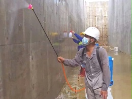海南东方污水处理厂采用科洛永凝液DPS防水剂施工
