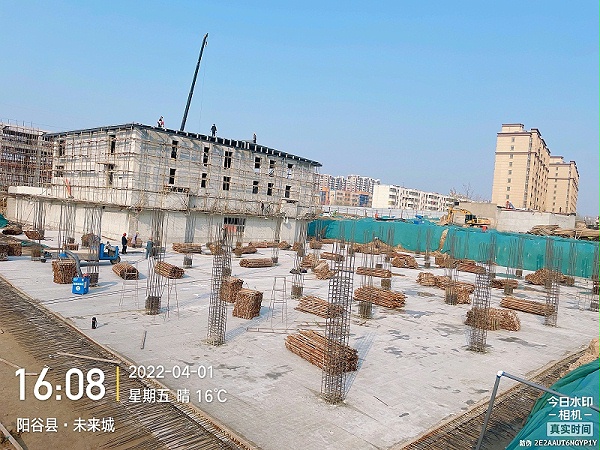 山东阳谷未来城地下室防水应用科洛结构自防水技术2